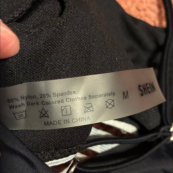 SHEIN Black Bikini with Leopard Trim - Picture 10 of 10